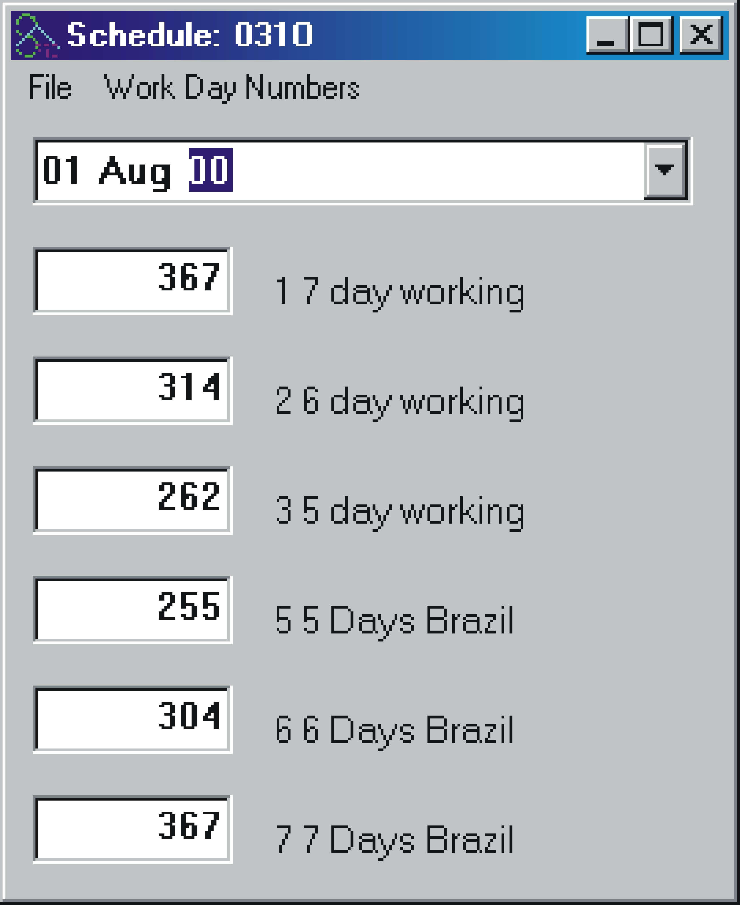 Schedule Analyzer by Ron Winter Consulting LLC.